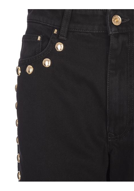 RABANNE Jeans Boyfriend Neri Con Borchie Dorate - RABANNE ACQUISTA ORA