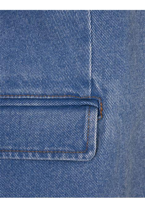 MARNI Blazer Monopetto In Denim Blu - MARNI Fino al 55% di sconto