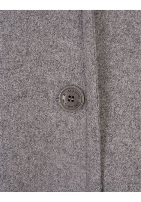 ERMANNO SCERVINO Cappotto In Panno Grigio Con Collo In Maglia - ERMANNO SCERVINO Discount Store per i nuovi prodotti
