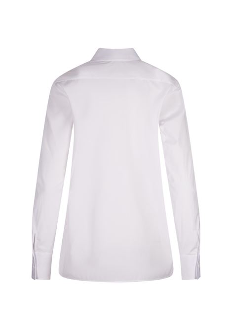 ERMANNO SCERVINO Camicia Bianca Con Plastron Ricamato - ERMANNO SCERVINO Super sconto