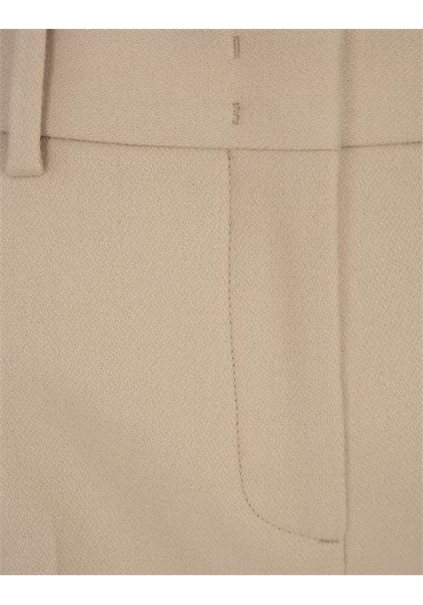 ERMANNO SCERVINO Shorts In Lana Vergine Beige - ERMANNO SCERVINO Limitato a 3 giorni
