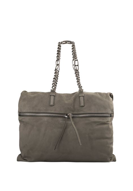 ERMANNO SCERVINO Pillow Bag In Pelle Effetto Velluto Verde Con Ricami - ERMANNO SCERVINO Sconti questo mese
