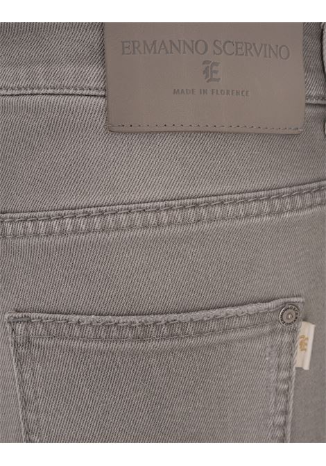 ERMANNO SCERVINO Jeans a Gamba Ampia In Denim Grigio - ERMANNO SCERVINO Italia