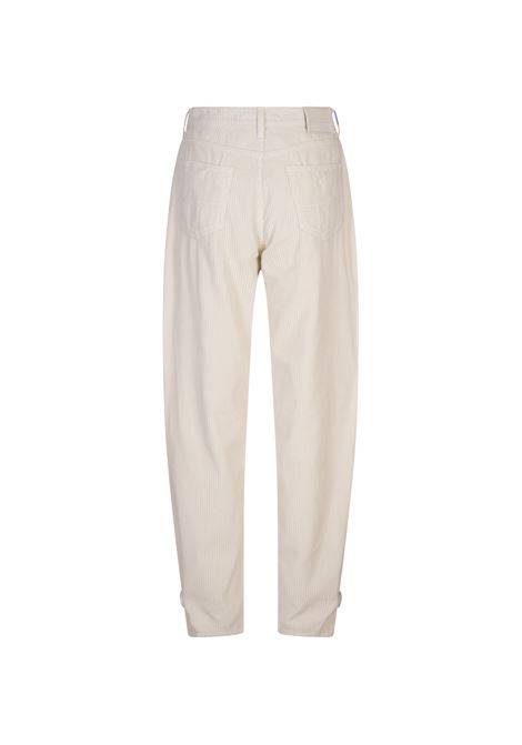 JACOB COHEN Pantaloni Willow In Velluto a Coste Bianco - JACOB COHEN Nuovo