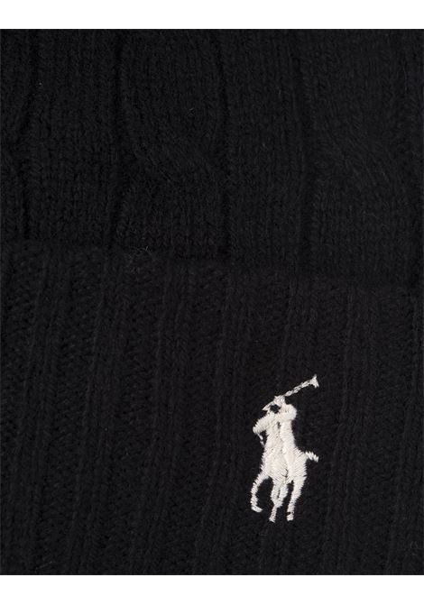 RALPH LAUREN Beanie In Lana e Cashmere a Trecce Nero - RALPH LAUREN Acquista Ora