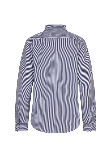RALPH LAUREN Camicia Slim Fit In Cotone a Righe Bianco e Blu - RALPH LAUREN Fino Al -60%
