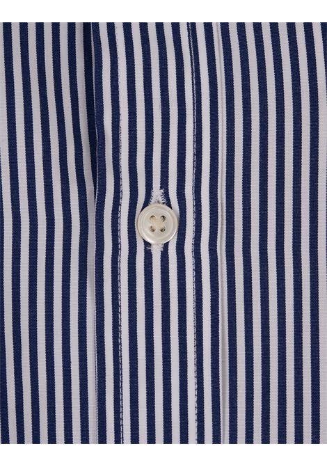 RALPH LAUREN Camicia Slim Fit In Cotone a Righe Bianco e Blu - RALPH LAUREN Fino Al -60%