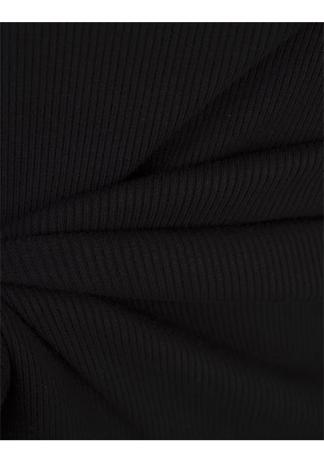 OFF-WHITE Abito Midi Aderente Nero Con Logo - OFF-WHITE Shopping Online