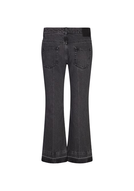 ALEXANDER MCQUEEN Jeans Mini Flare In Denim Grigio - ALEXANDER MCQUEEN Sconto