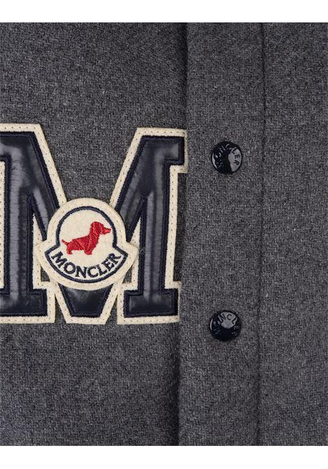 MONCLER Gilet Imbottito Per Cani In Lana Grigio Scuro - MONCLER In Vendita