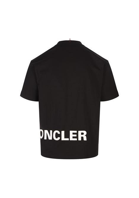 MONCLER GRENOBLE T-Shirt Nera Con Logo Moncler Grenoble - MONCLER GRENOBLE Vendita Calda