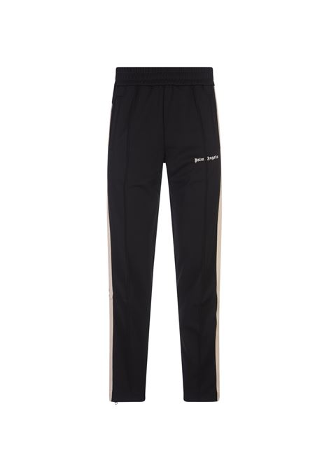 PALM ANGELS Joggers Neri Con Logo e Bande a Contrasto - PALM ANGELS Vendita Economica