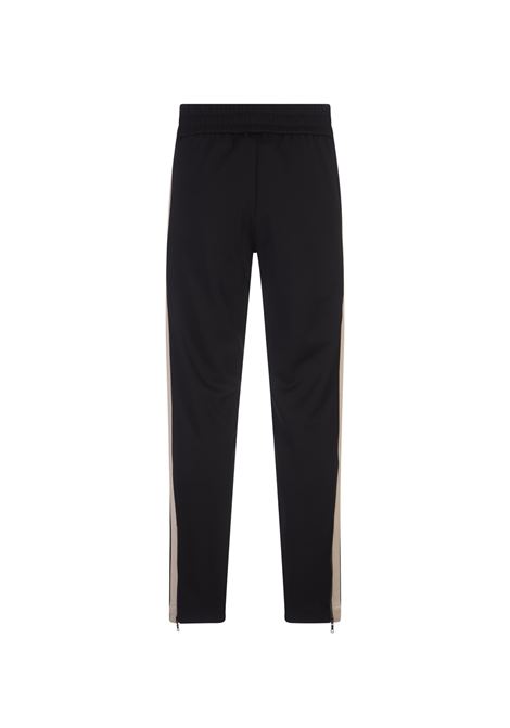 PALM ANGELS Joggers Neri Con Logo e Bande a Contrasto - PALM ANGELS Vendita Economica