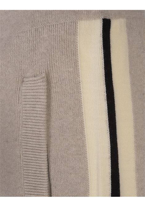 PALM ANGELS Pantaloni Track In Lana e Cashmere Beige Chiaro - PALM ANGELS Negozio