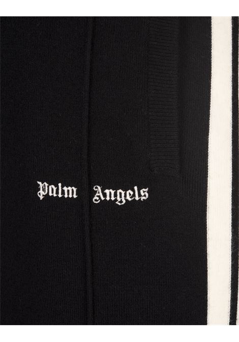 PALM ANGELS Pantaloni Track In Lana e Cashmere Neri - PALM ANGELS In Saldo