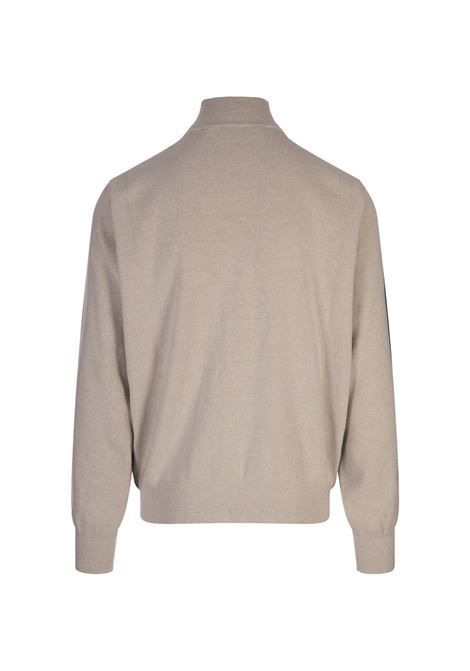 PALM ANGELS Giacca Track In Lana e Cashmere Beige Chiaro - PALM ANGELS Nuova