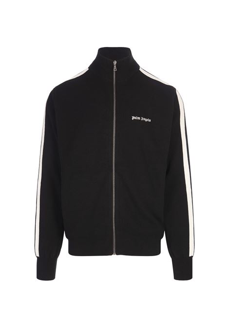 PALM ANGELS Giacca Track In Lana e Cashmere Nera - PALM ANGELS Moda