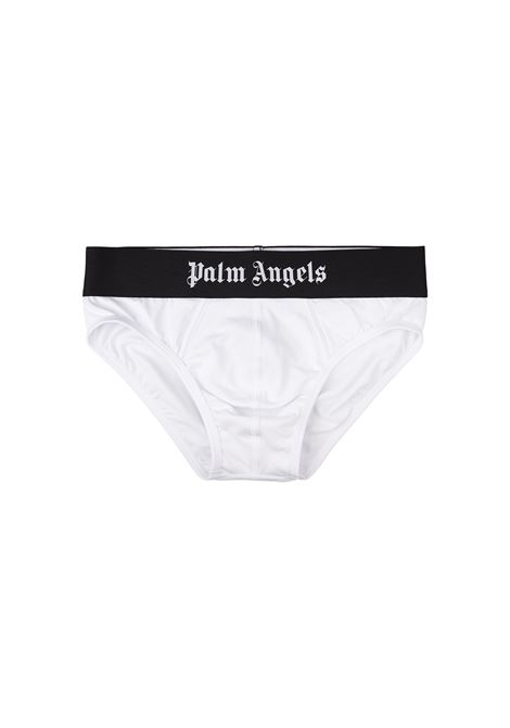 PALM ANGELS Set 2 Slip Bianchi Con Banda Logo - PALM ANGELS Sconto di tempo limitato