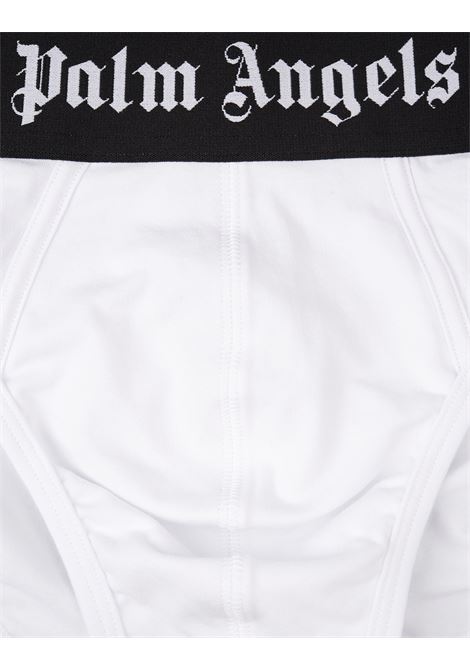PALM ANGELS Set 2 Slip Bianchi Con Banda Logo - PALM ANGELS Sconto di tempo limitato