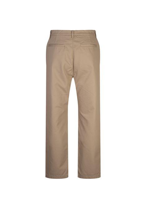 PALM ANGELS Pantaloni Chino Beige Con Logo - PALM ANGELS Prezzo di fabbrica