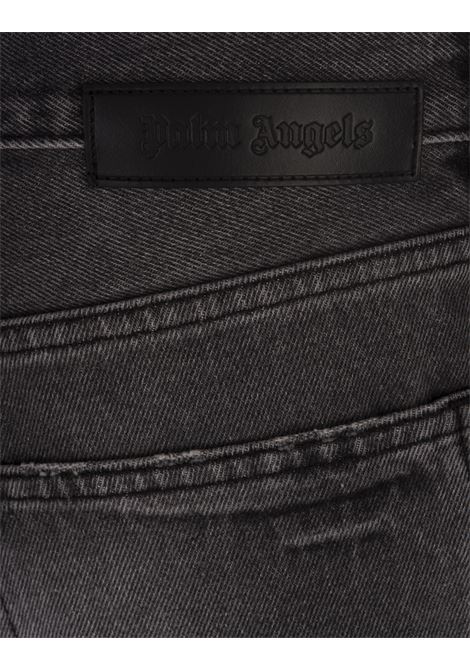 PALM ANGELS Jeans Loose Fit Neri Con Dettagli - PALM ANGELS Offerta speciale