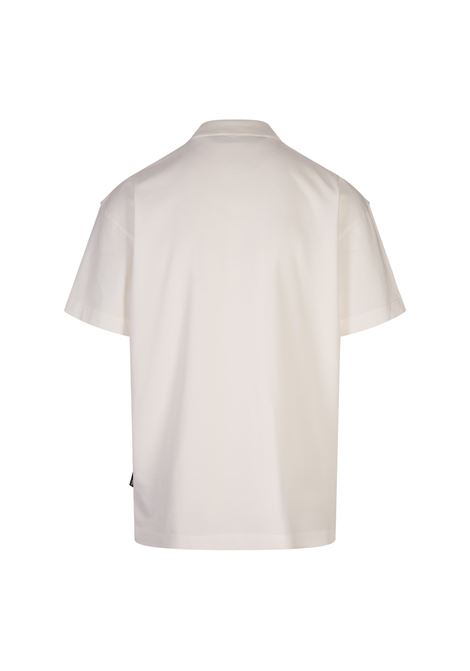 PALM ANGELS T-Shirt Bianca Con Logo Sullo Scollo - PALM ANGELS Offerta San Valentino
