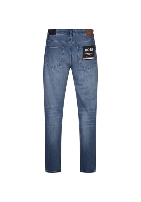 BOSS Maine Jeans Regular Fit In Denim Morbido Blu - BOSS Vendita calda
