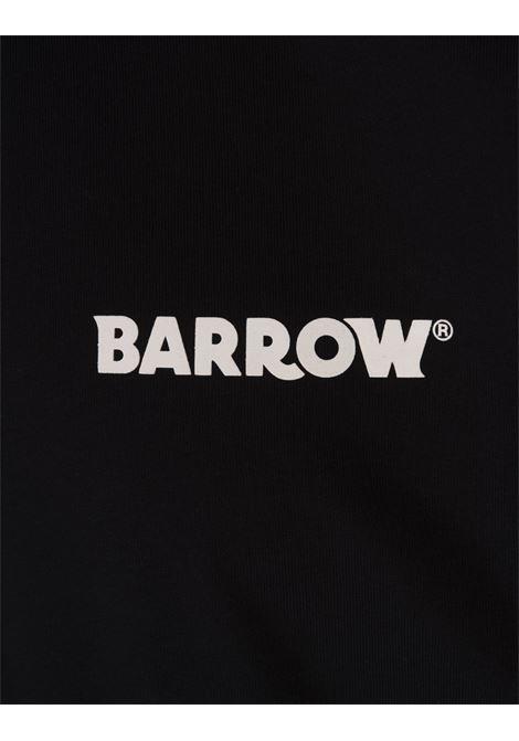 BARROW T-Shirt Nera Con Logo e Smile - BARROW Prezzo basso