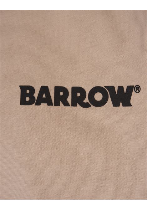BARROW T-Shirt Beige Con Logo e Smile - BARROW Super Saving Price