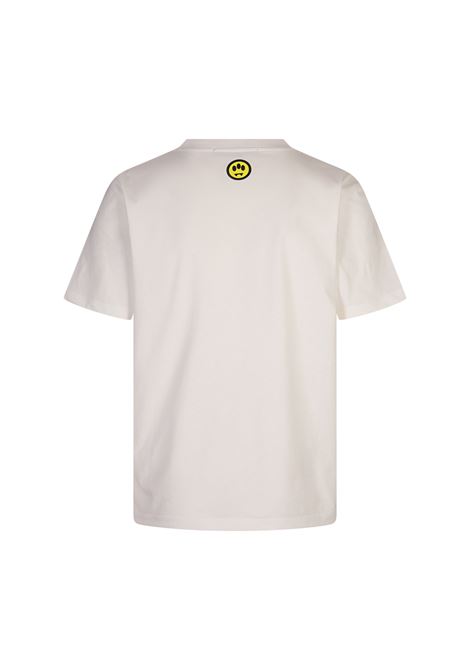 BARROW T-Shirt Bianca Con Logo e Smile - BARROW Offerta settimanale