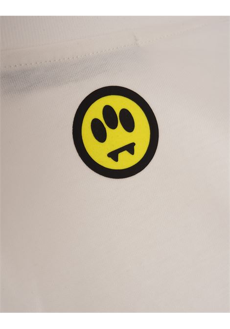 BARROW T-Shirt Bianca Con Logo e Smile - BARROW Offerta settimanale