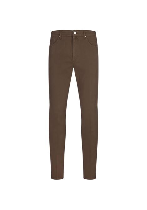 BSETTECENTO Jeans Slim Tapered In Denim Marrone - BSETTECENTO Ritorno libero
