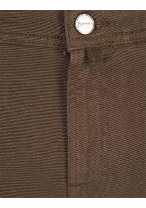 BSETTECENTO Jeans Slim Tapered In Denim Marrone - BSETTECENTO Ritorno libero