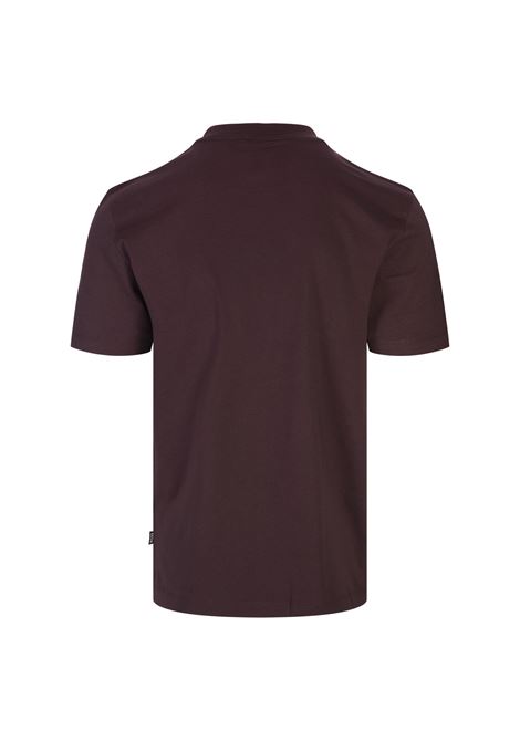 BOSS T-Shirt Bordeaux Con Logo Stampato In Gomma - BOSS Latest stili