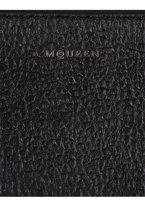 ALEXANDER MCQUEEN Pochette In Pelle Martellata Nera Con Logo - ALEXANDER MCQUEEN Ultimi due giorni