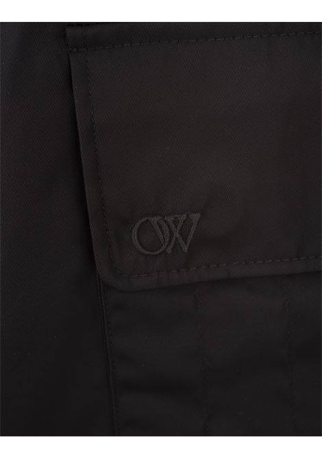 OFF-WHITE Pantaloni Cargo In Tessuto Tecnico Nero - OFF-WHITE Fino al 60% di sconto