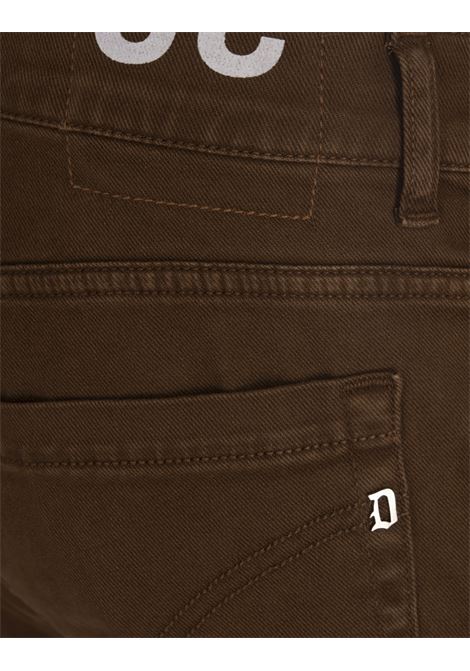 DONDUP Pantaloni George 5 Tasche In Cotone Stretch Marrone - DONDUP Sostegno trimestrale