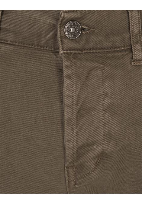 DONDUP Pantaloni George 5 Tasche In Cotone Stretch Kaki - DONDUP In vendita