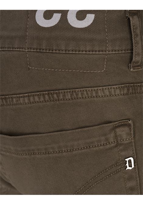 DONDUP Pantaloni George 5 Tasche In Cotone Stretch Kaki - DONDUP In vendita