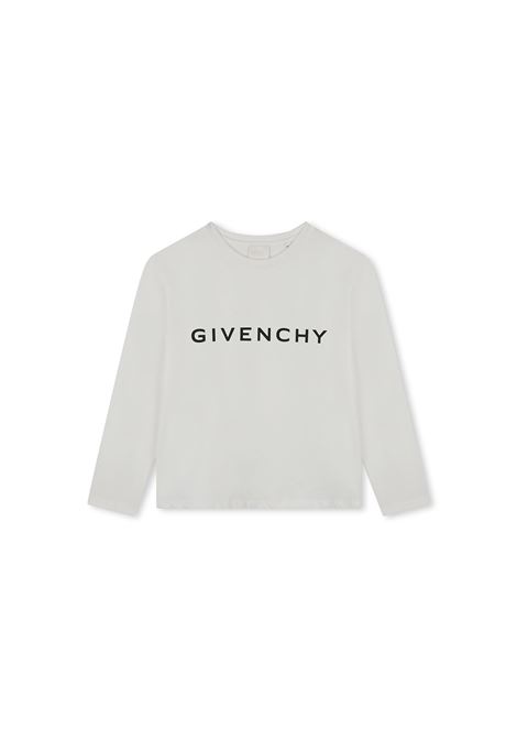 GIVENCHY KIDS T-Shirt GIVENCHY 4G Bianco/Grigio - GIVENCHY KIDS Nuovo