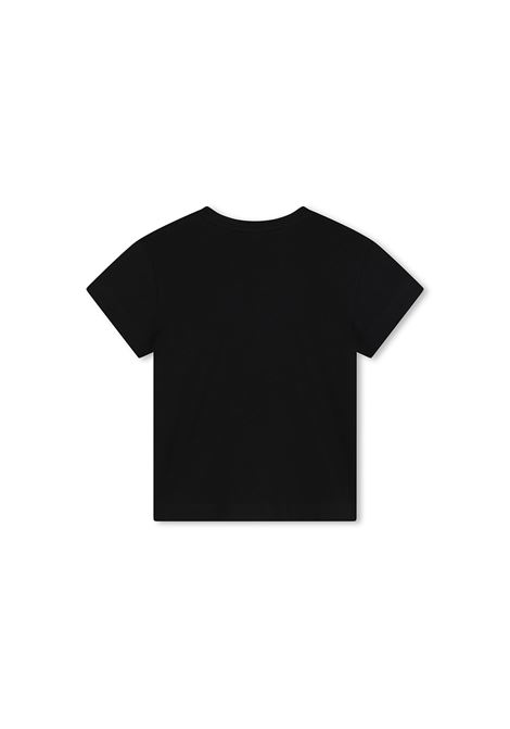 GIVENCHY KIDS T-Shirt Nera Con Logo Di Strass - GIVENCHY KIDS Vendita