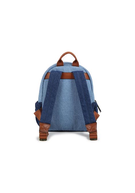 CHLOÉ KIDS Zaino In Denim Blu Con Logo - CHLOÉ KIDS Acquista Ora