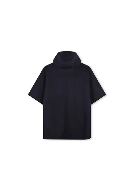 CHLOÉ KIDS Cappotto Con Cappuccio In Lana Blu Navy - CHLOÉ KIDS Promozione Limitata