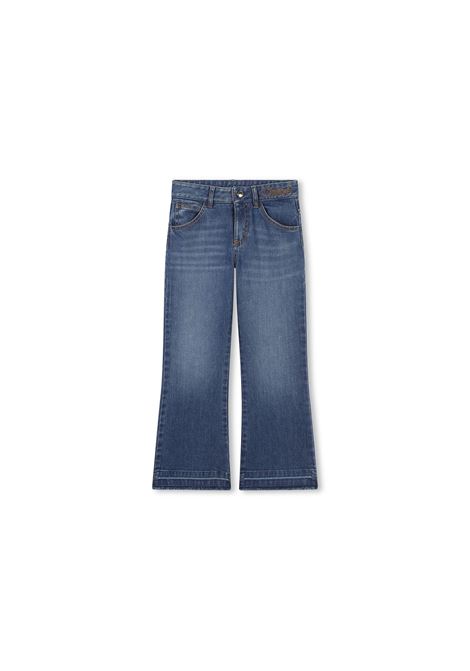 CHLOÉ KIDS Jeans a Gamba Dritta In Denim Blu - CHLOÉ KIDS Fino Al -60%