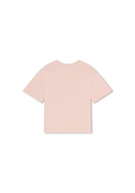 CHLOÉ KIDS T-Shirt Washed Pink Con Logo - CHLOÉ KIDS Prezzo Ridotto