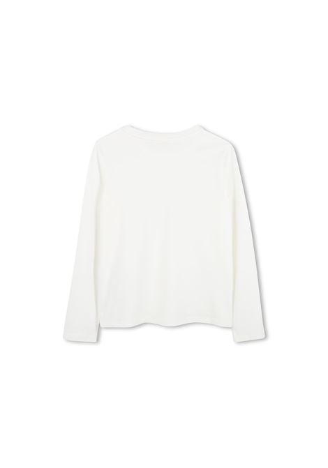 CHLOÉ KIDS T-Shirt a Maniche Lunghe Bianca Con Logo - CHLOÉ KIDS Convenienza