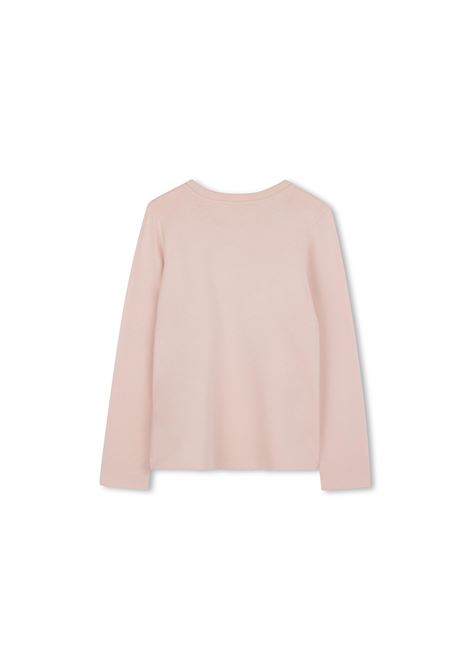 CHLOÉ KIDS T-Shirt a Maniche Lunghe Washed Pink Con Logo - CHLOÉ KIDS Novità