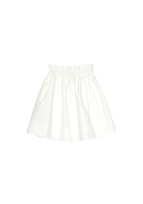 FENDI KIDS Gonna Svasata Bianca Con Logo Rosa - FENDI KIDS Flash Sale