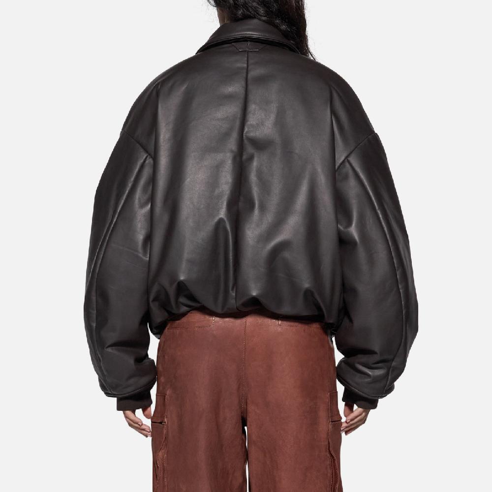 Salvatore Santoro BOMBER IN PELLE - TESTA DI MORO Online