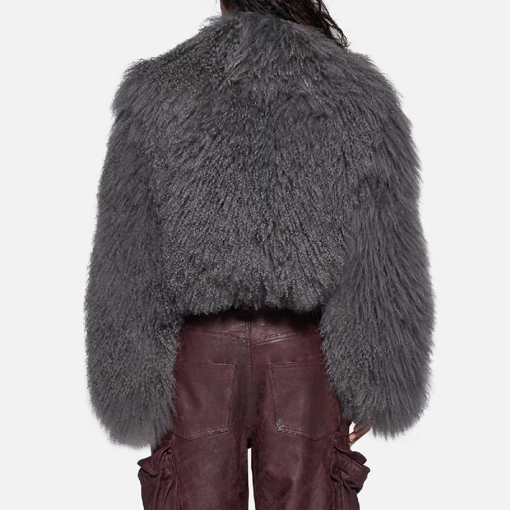 Salvatore Santoro GIACCA IN SHEARLING - GREY In Vendita